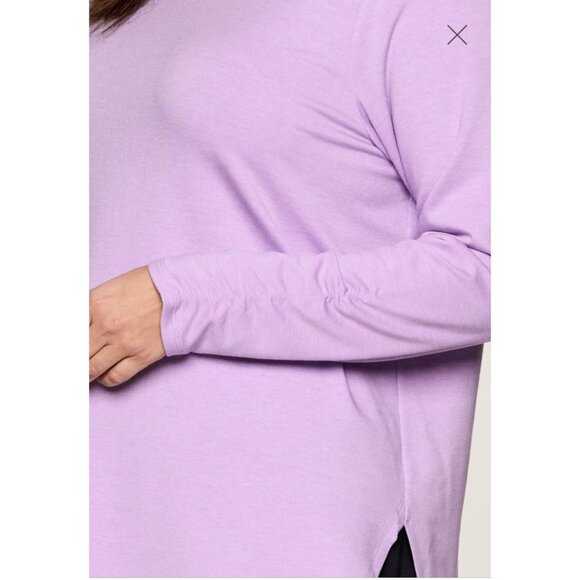 RBX Womens Small Black No Sweat Pullover Open V-Back Shirt Long Sleeve - Picture 10 of 11